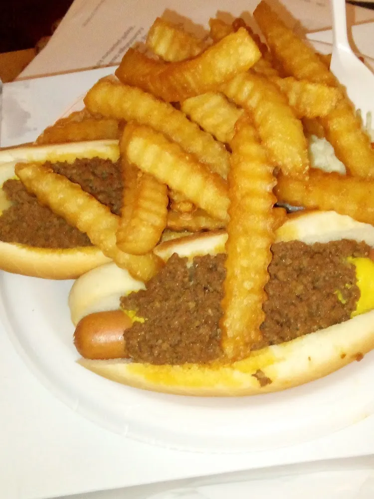 2 Hotdog Plate with Fries and Slaw